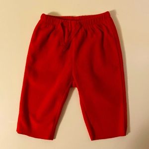 Baby Gap Red Fleece Pants - Size 3-6 Months